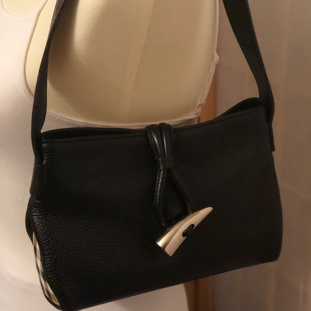 Burberry London Nova Check|Leather Shoulder Bag - Picture 4 of 7